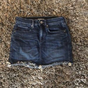 Denim mini skirt